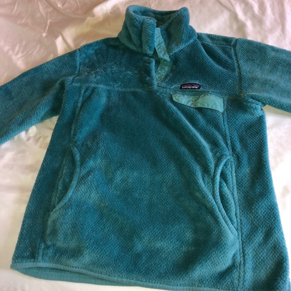 Patagonia fleece pullover (teal)
